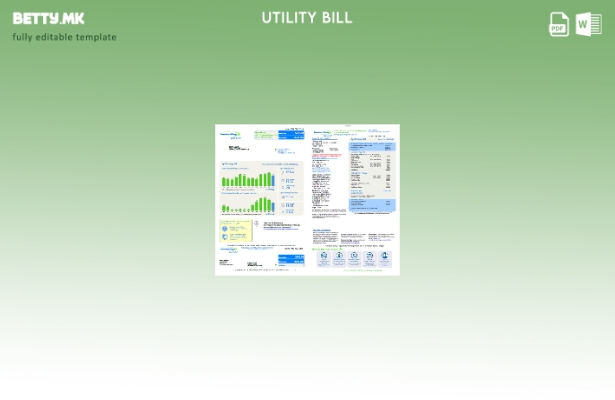 Модерен стил Страници со сметки за комунални услуги за потрошувачи на енергија в